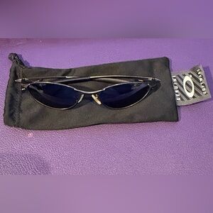 Oakley Black and Silver Sunglasses